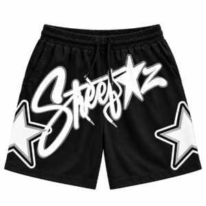 Graphic “Streetz” Graffiti Shorts