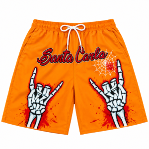 Santa Carla Skeleton Hand Board Shorts